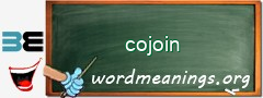 WordMeaning blackboard for cojoin